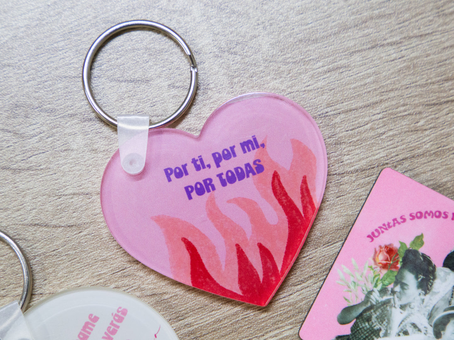 Llavero Corazon Dia de la Mujer 8M