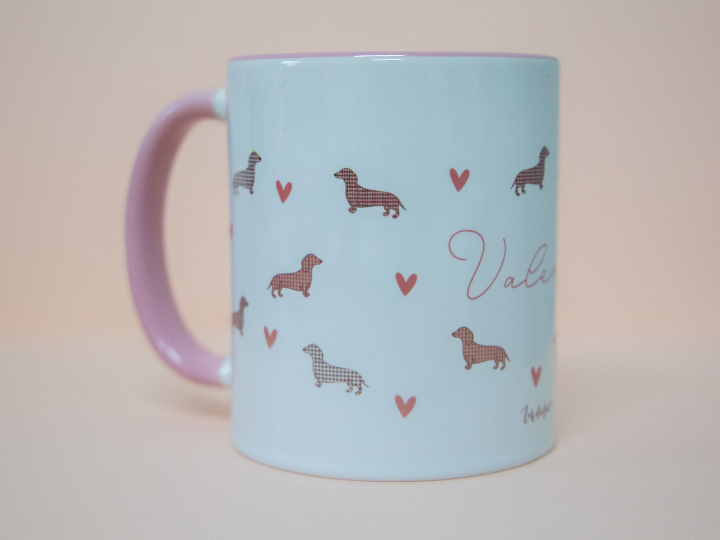 Taza perro salchicha personalizable